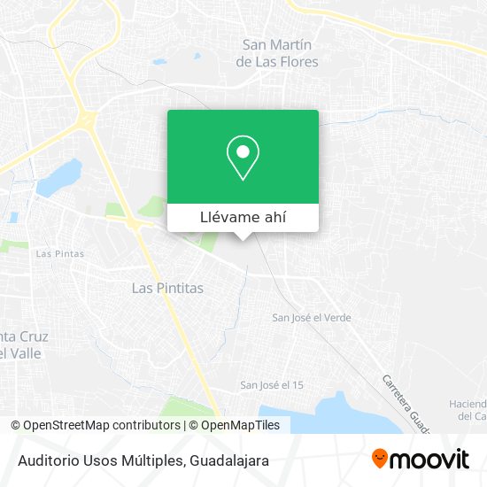 Mapa de Auditorio Usos Múltiples