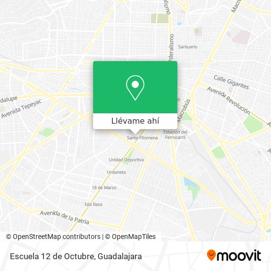 Mapa de Escuela 12 de Octubre