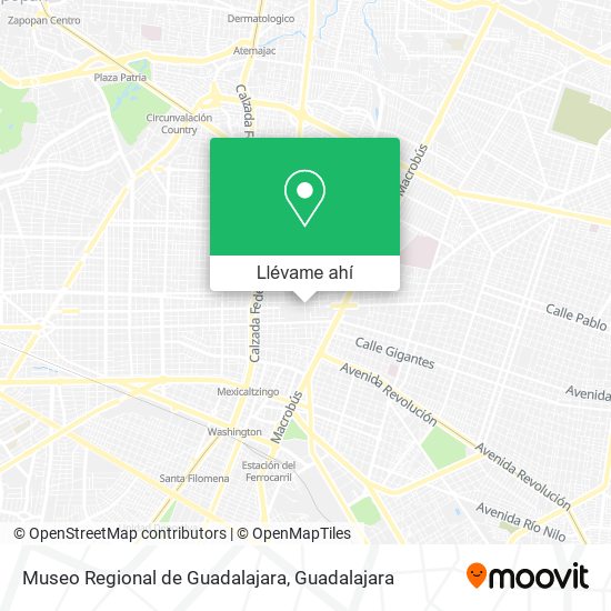 Mapa de Museo Regional de Guadalajara