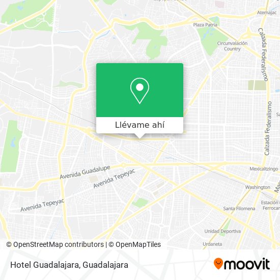 Mapa de Hotel Guadalajara