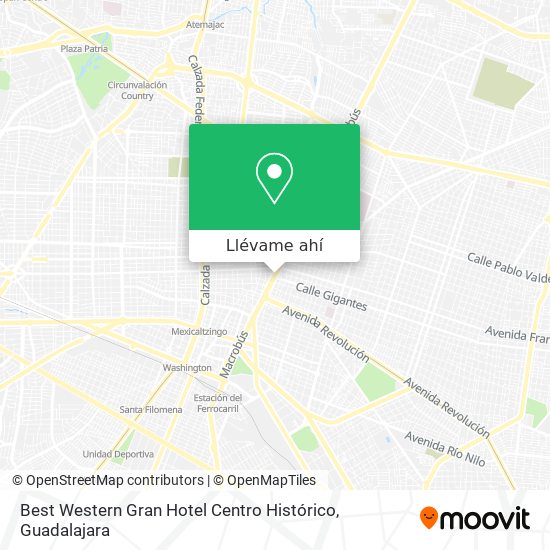 Mapa de Best Western Gran Hotel Centro Histórico