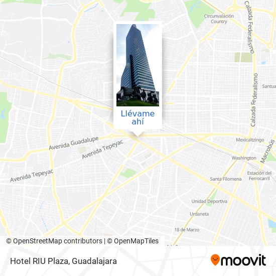 Mapa de Hotel RIU Plaza