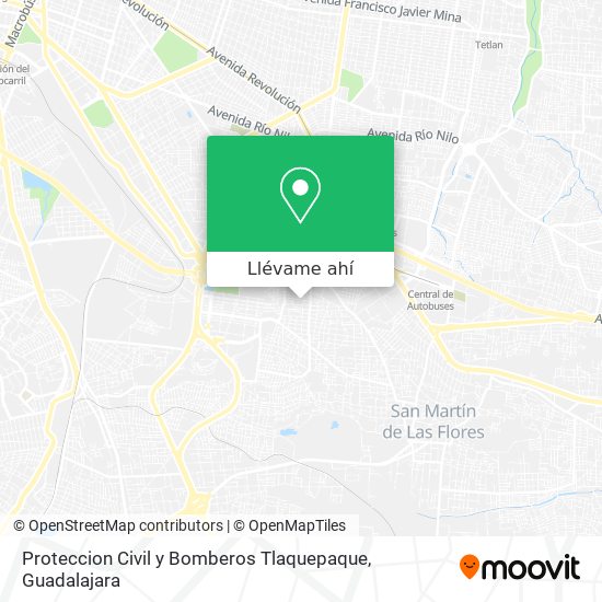 Mapa de Proteccion Civil y Bomberos Tlaquepaque