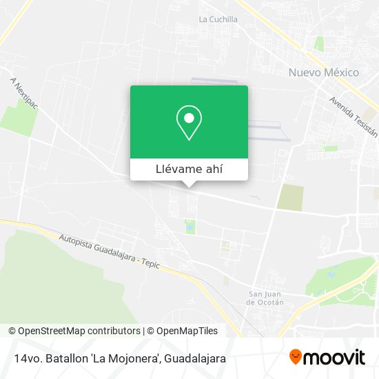 Mapa de 14vo. Batallon 'La Mojonera'