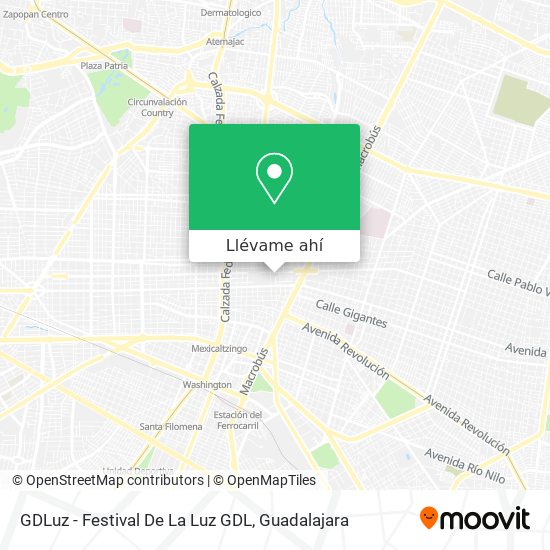 Mapa de GDLuz - Festival De La Luz GDL