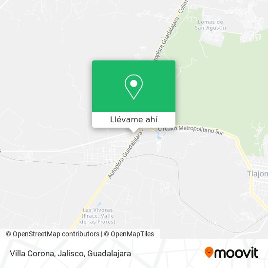 Mapa de Villa Corona, Jalisco