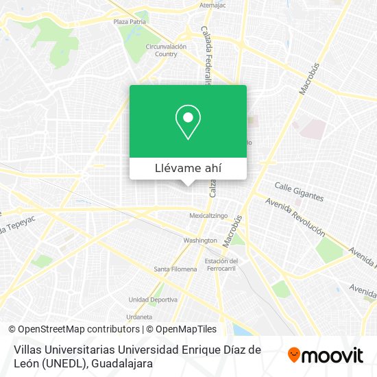 Mapa de Villas Universitarias Universidad Enrique Díaz de León (UNEDL)