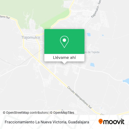 Mapa de Fraccionamiento La Nueva Victoria