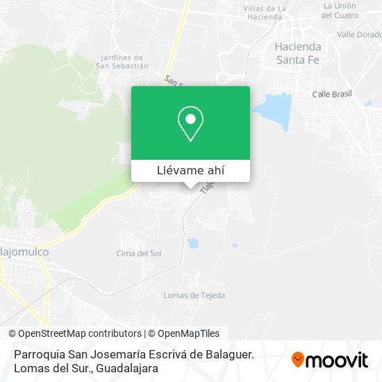 Mapa de Parroquia San Josemaría Escrivá de Balaguer. Lomas del Sur.