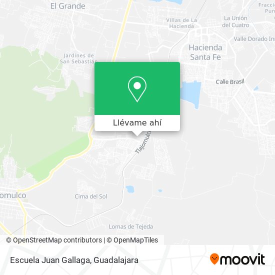 Mapa de Escuela Juan Gallaga
