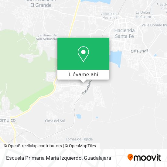 Mapa de Escuela Primaria María Izquierdo
