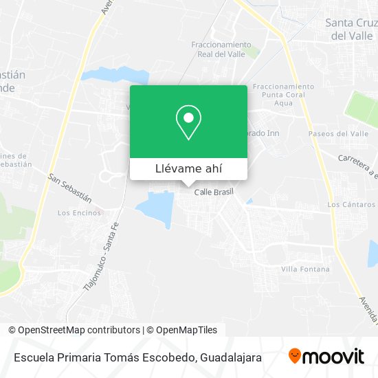 Mapa de Escuela Primaria Tomás Escobedo