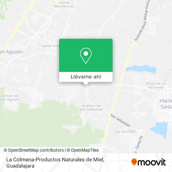 Mapa de La Colmena-Productos Naturales de Miel