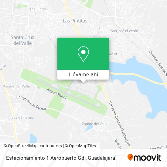 Mapa de Estacionamiento 1 Aeropuerto Gdl