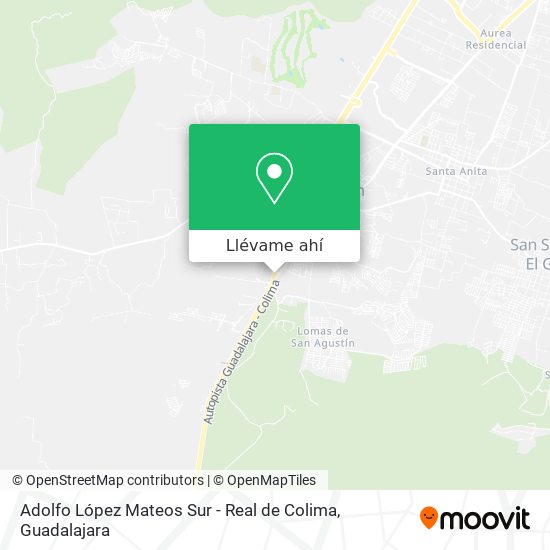 Mapa de Adolfo López Mateos Sur - Real de Colima