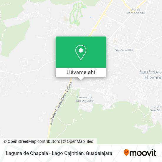 Mapa de Laguna de Chapala - Lago Cajititlán