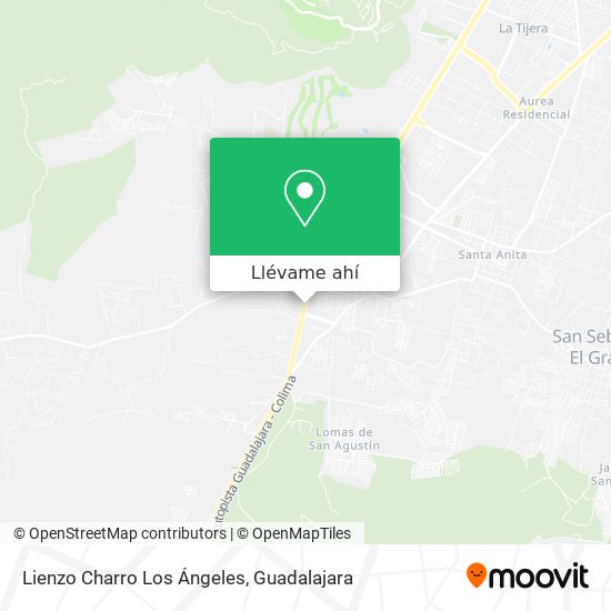 Mapa de Lienzo Charro Los Ángeles