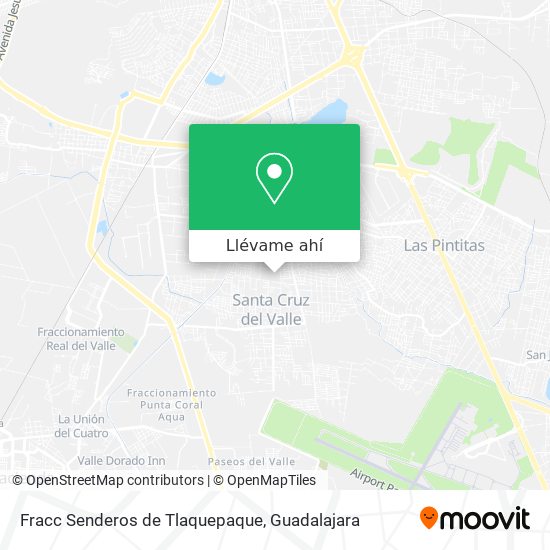 Mapa de Fracc Senderos de Tlaquepaque