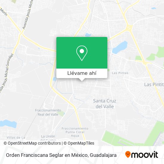 Mapa de Orden Franciscana Seglar en México