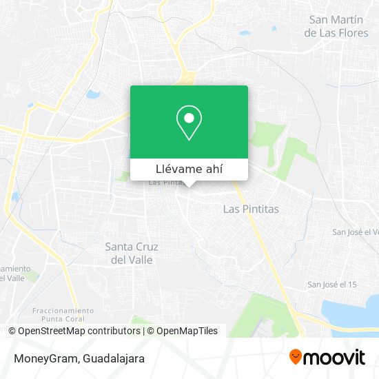 Mapa de MoneyGram