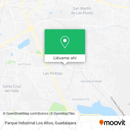 Mapa de Parque Industrial Los Altos