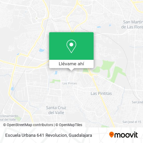 Mapa de Escuela Urbana 641 Revolucion