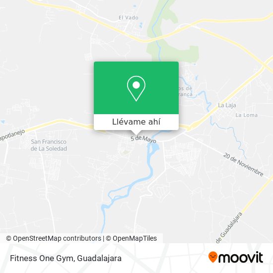 Mapa de Fitness One Gym