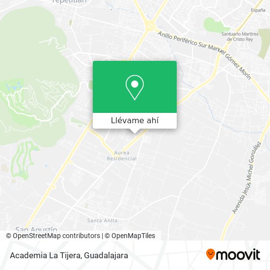 Mapa de Academia La Tijera