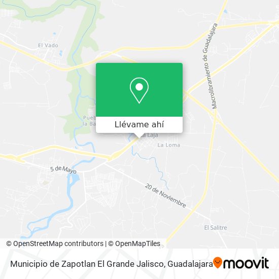 Mapa de Municipio de Zapotlan El Grande Jalisco