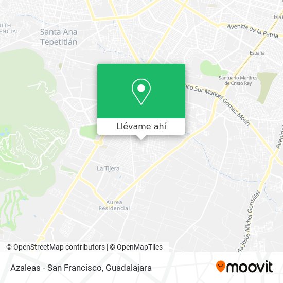 Mapa de Azaleas - San Francisco