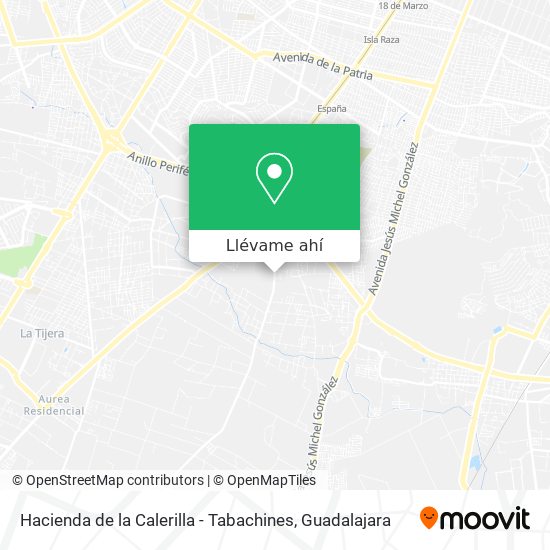 Mapa de Hacienda de la Calerilla - Tabachines