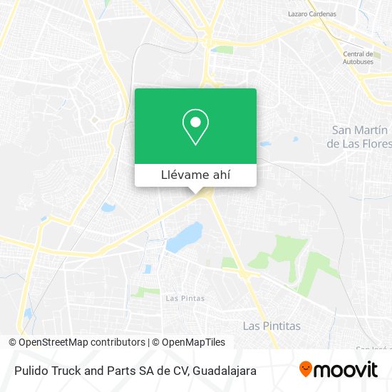 Mapa de Pulido Truck and Parts SA de CV