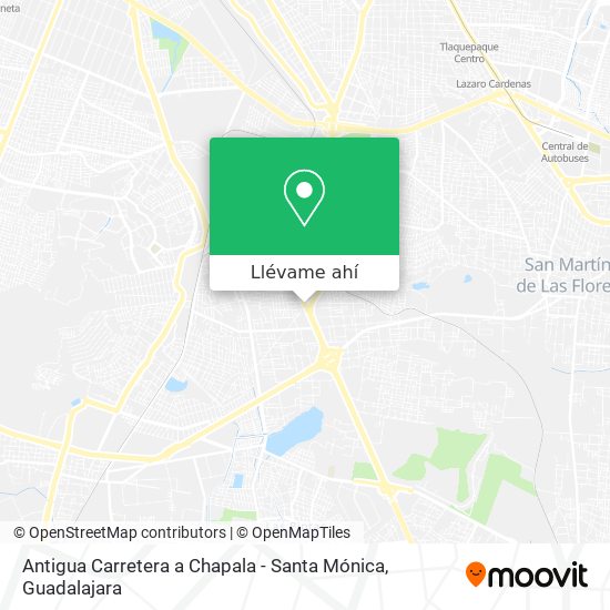 Mapa de Antigua Carretera a Chapala - Santa Mónica