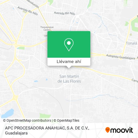 Mapa de APC PROCESADORA ANAHUAC, S.A. DE C.V.