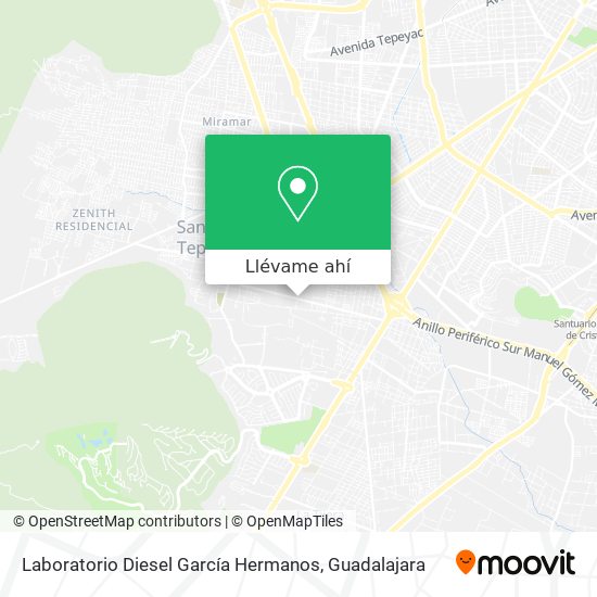 Mapa de Laboratorio Diesel García Hermanos