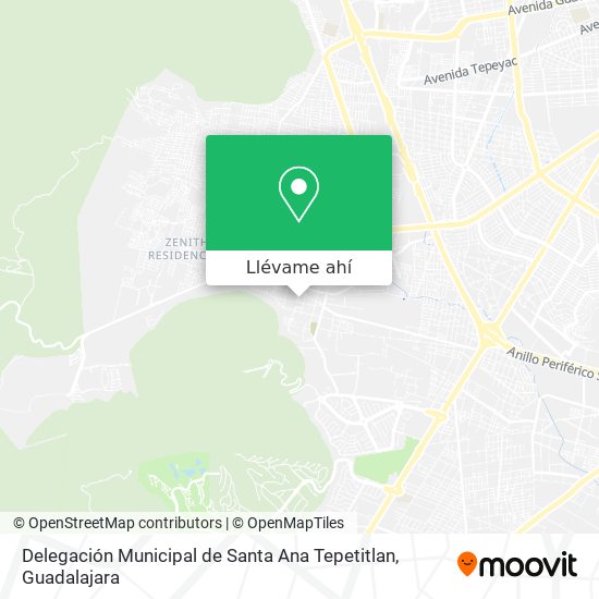 Mapa de Delegación Municipal de Santa Ana Tepetitlan