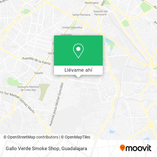 Mapa de Gallo Verde Smoke Shop