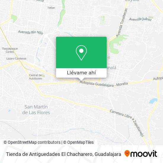 Mapa de Tienda de Antiguedades El Chacharero