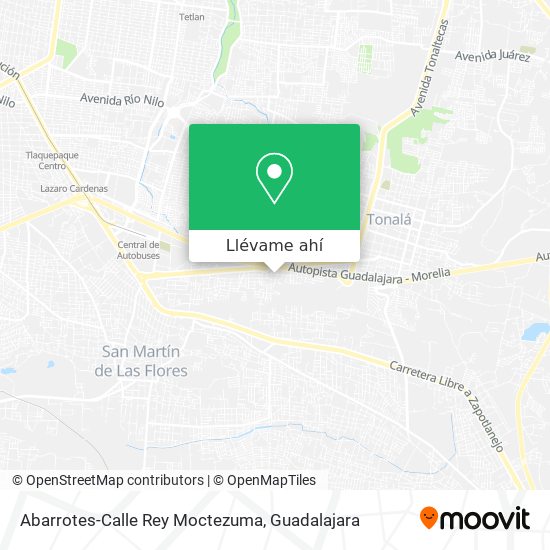 Mapa de Abarrotes-Calle Rey Moctezuma