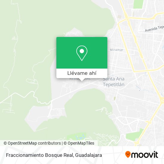 Mapa de Fraccionamiento Bosque Real