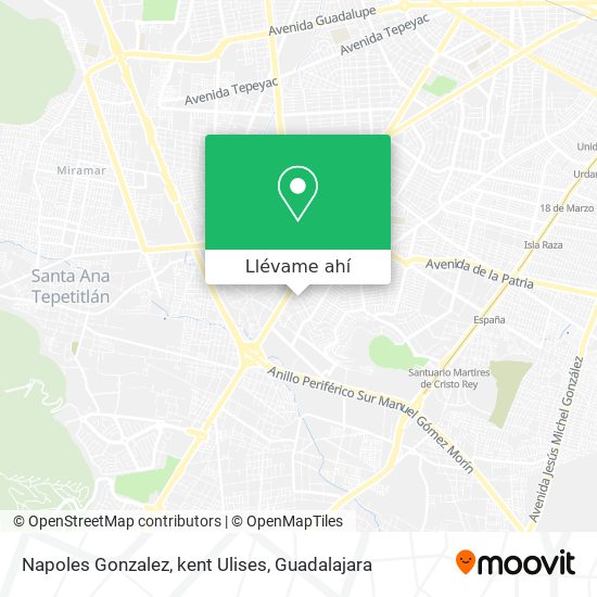 Mapa de Napoles Gonzalez, kent Ulises