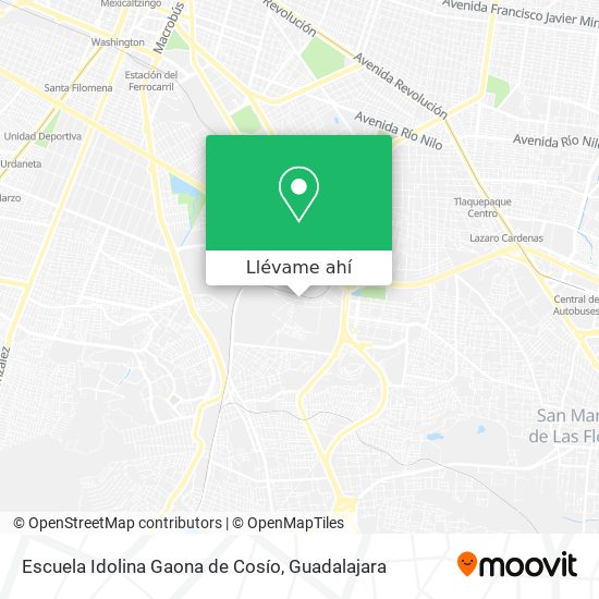 Mapa de Escuela Idolina Gaona de Cosío