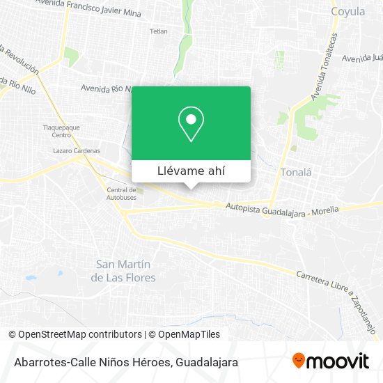 Mapa de Abarrotes-Calle Niños Héroes