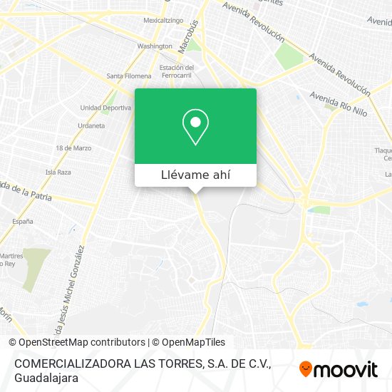 Mapa de COMERCIALIZADORA LAS TORRES, S.A. DE C.V.