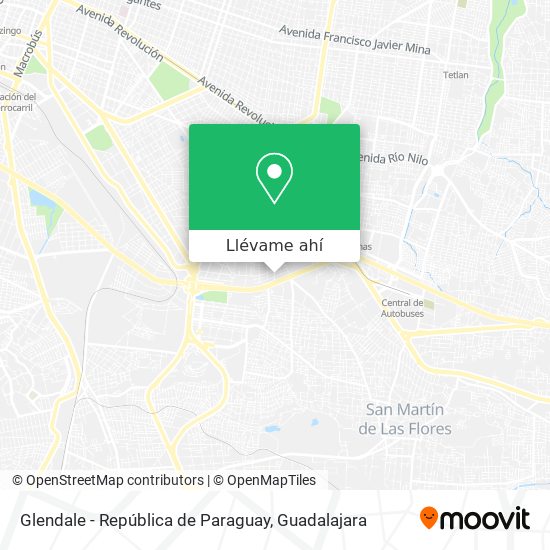 Mapa de Glendale - República de Paraguay