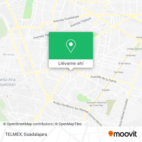 Mapa de TELMEX