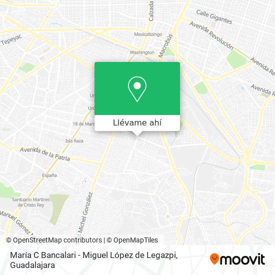 Mapa de María C Bancalari - Miguel López de Legazpi