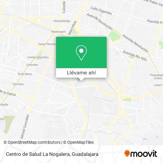 Mapa de Centro de Salud La Nogalera