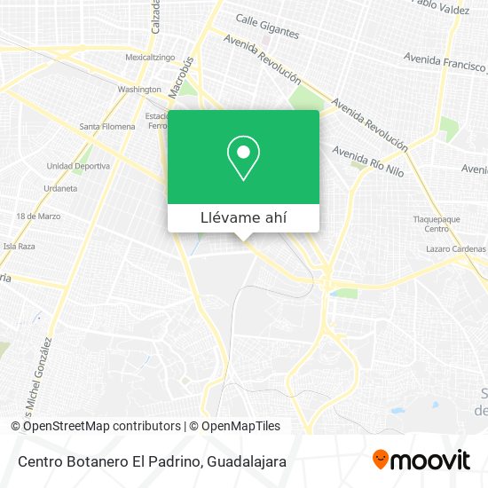 Mapa de Centro Botanero El Padrino