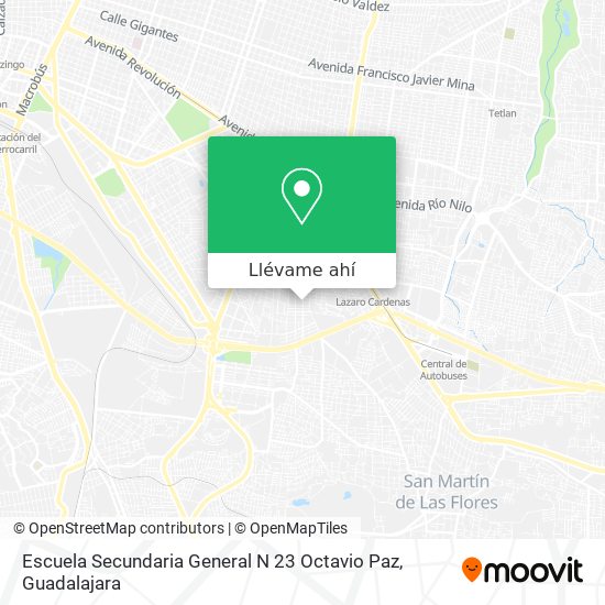 Mapa de Escuela Secundaria General N 23 Octavio Paz